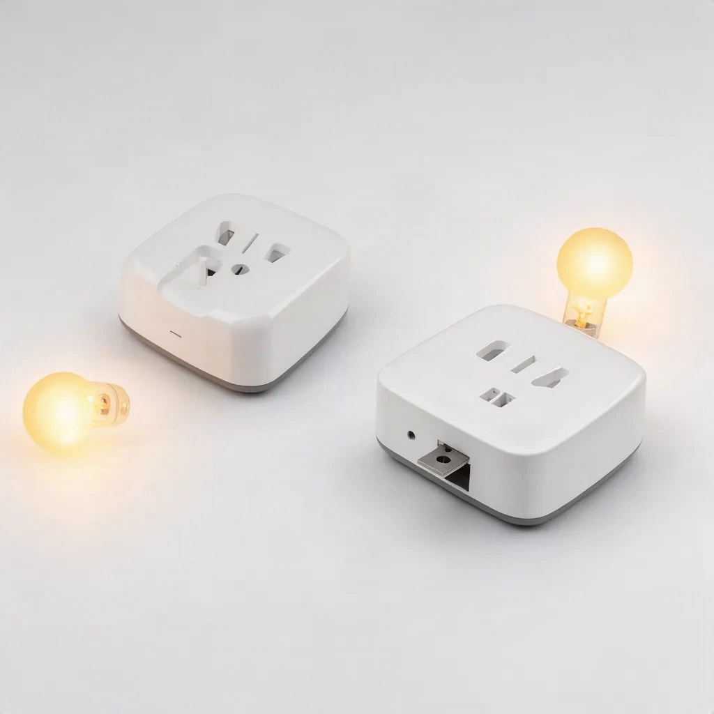 Simulation de présence Presence+, prises intelligentes et modules lumineux connectés